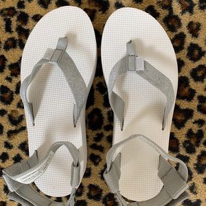 TEVA Silver Flatform Sandals
